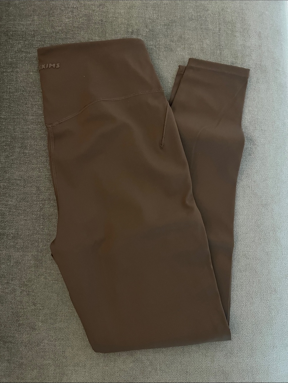 Skims x Nike Brown High-Waist Active Leggings